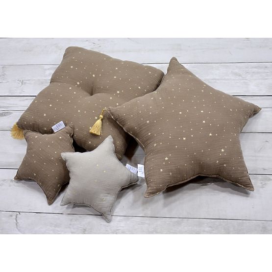 LILU Musselin Kissen Stern maxi