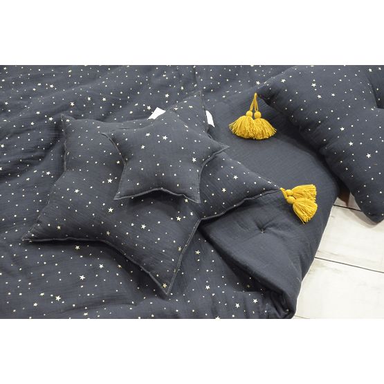 LILU Musselin Kissen Stern maxi