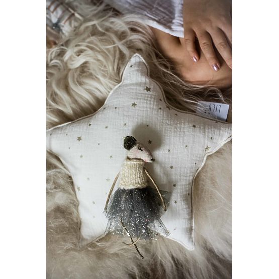 LILU Musselin Kissen Stern mini