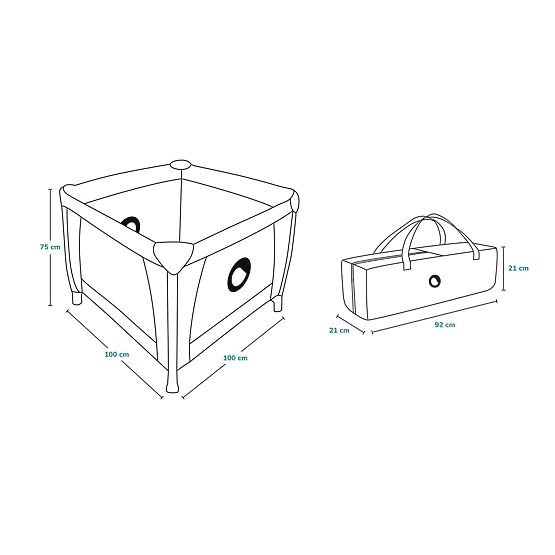 Laufgitter Lene - Grey Stone