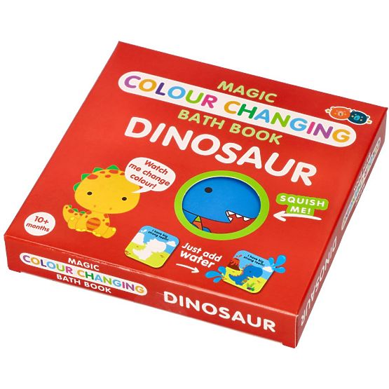 Magisches buntes Badebuch mit Dinosauriern