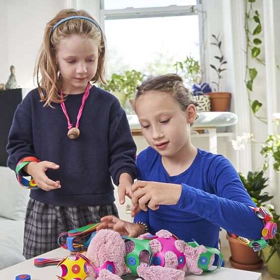 Magnetische Bausteine Clixo Super Rainbow, 60 Elemente