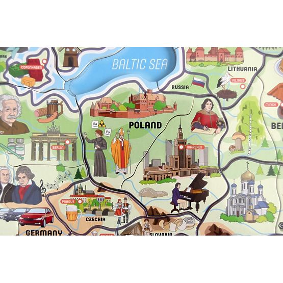 Magnetische Europakarte XXXL