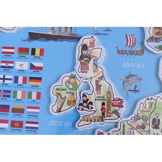 Magnetische Europakarte XXXL