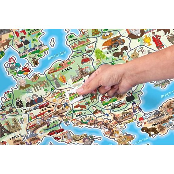 Magnetische Europakarte XXXL