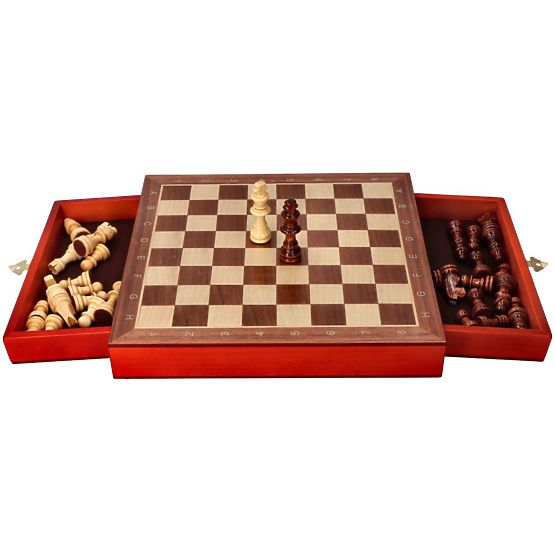 Magnetisches Schachspiel mit Schubladen