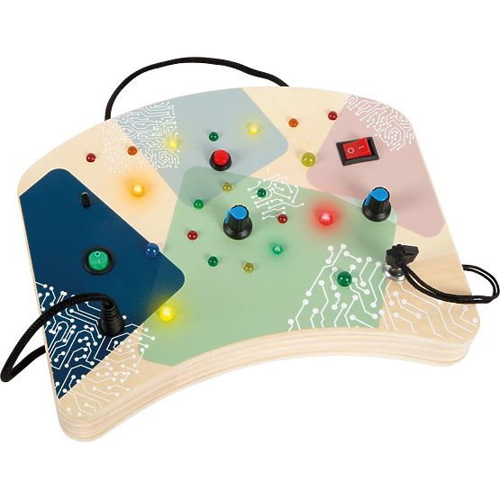 Manipulationstafel mit LED-Lichtern und Schaltern