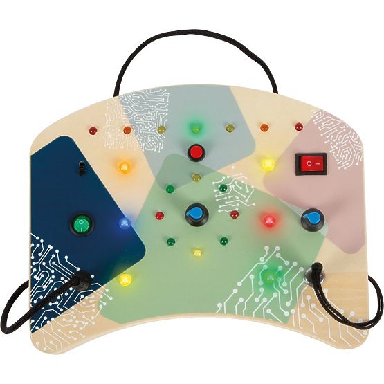 Manipulationstafel mit LED-Lichtern und Schaltern