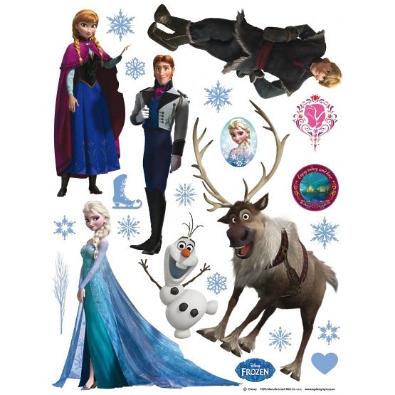 Maxi-Wandaufkleber Frozen