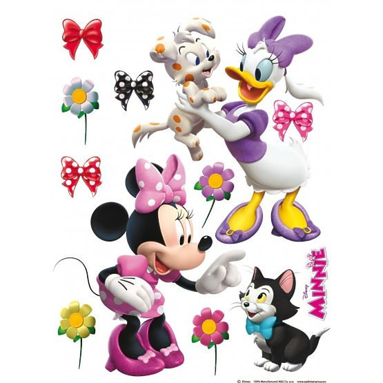 Maxi-Wandaufkleber Minnie und Tiere