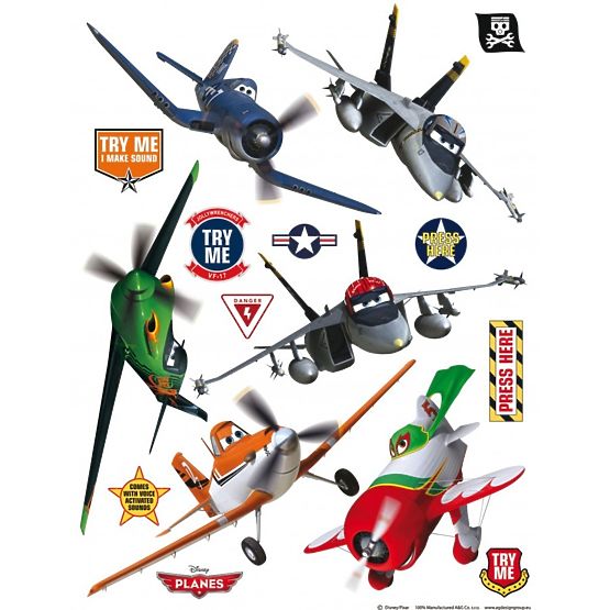 Maxi-Wandaufkleber Planes