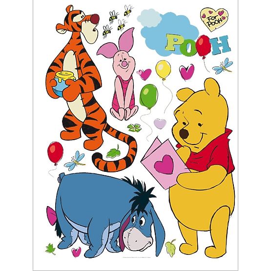 Maxi-Wandaufkleber Winnie the Pooh