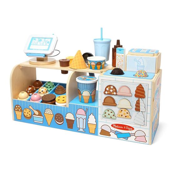 Mega Eisdiele - Holzspielset für das Spielen im Eisladen