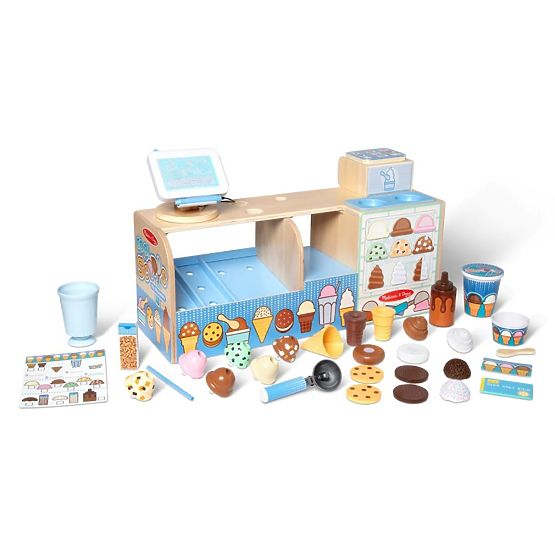 Mega Eisdiele - Holzspielset für das Spielen im Eisladen