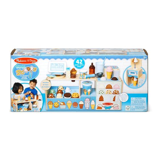 Mega Eisdiele - Holzspielset für das Spielen im Eisladen