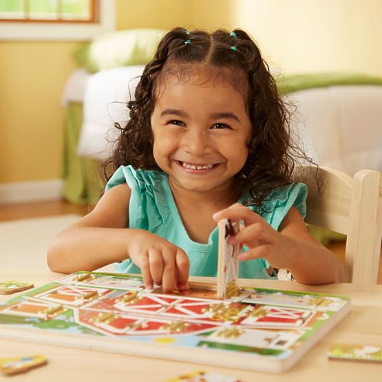 Melissa and Doug - Öffne und Schließe - Versteckspiel Puzzle