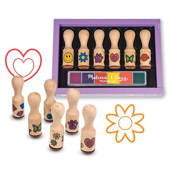 Melissa & Doug Satz Holzstempel - 6 Stk