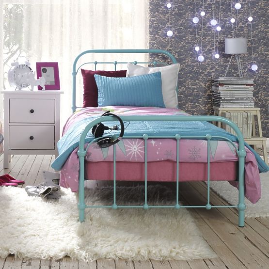 Metall Bett Bibi 200x90 cm türkis