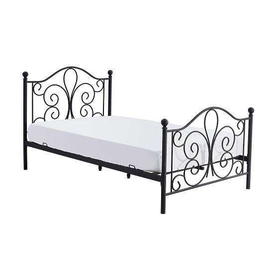 Metallbett PANAMA 120x200 – schwarz