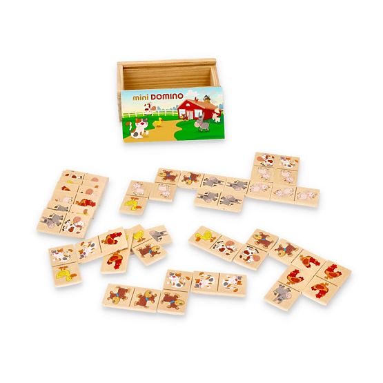 Mini-Domino in der Schachtel - Tiere