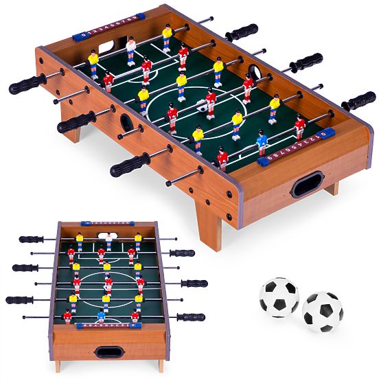 Mini Tischfußball 69x35,5 cm Holztischfußball ECOTOYS