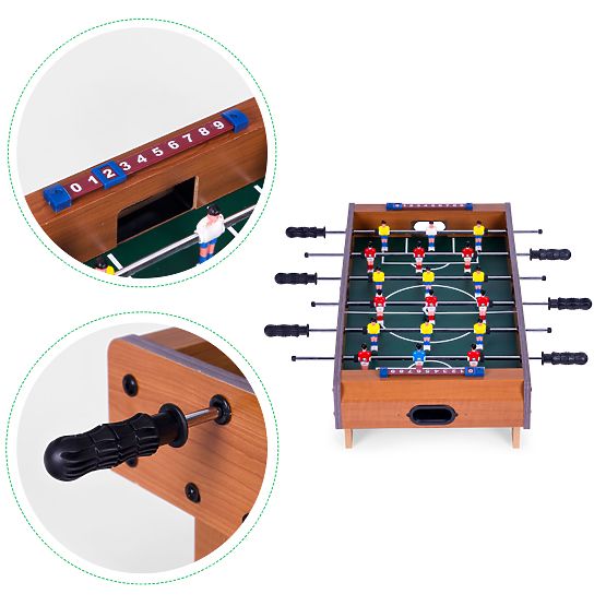 Mini Tischfußball 69x35,5 cm Holztischfußball ECOTOYS