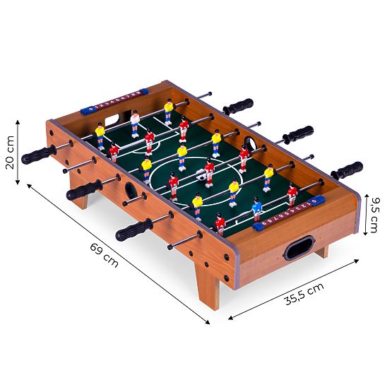 Mini Tischfußball 69x35,5 cm Holztischfußball ECOTOYS