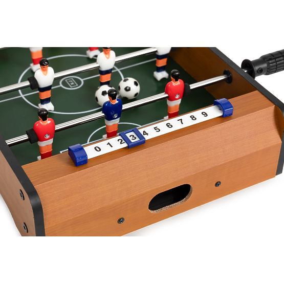 Mini Tischfußball für Kinder mit zwei Bällen und Führungen
