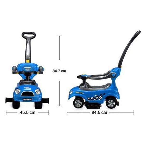 Mitfahrer 3v1 mit Handgriff - blue