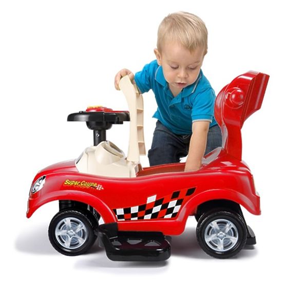 Mitfahrer 3v1 mit Handgriff - rot