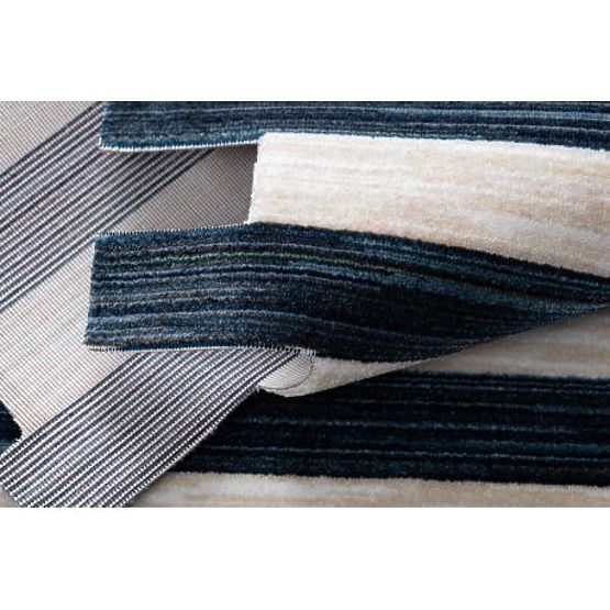 Moderner Kinderteppich TOYS 75324 KOTVA, unregelmäßige Form, creme, türkis, dunkelblau