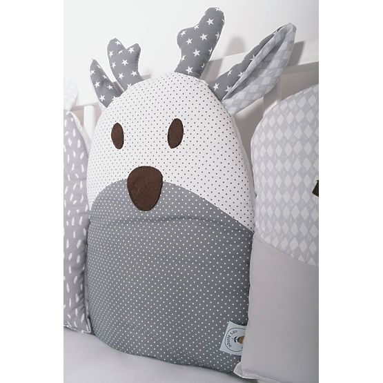 Modularer Kaminsims für Krippe - grau