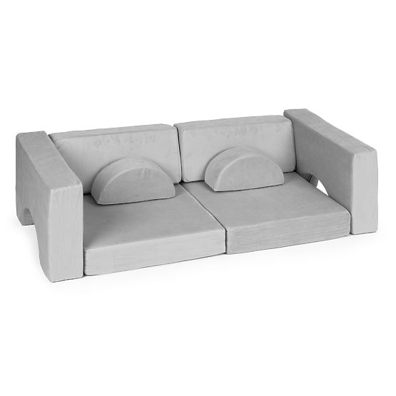 Modularer Kinderstuhl DIY 8 weiche Kissen faltbar - grau ECOTOYS