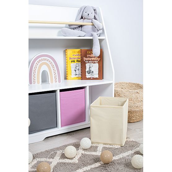 Montessori Bücherregal Dusty Pink - weiß
