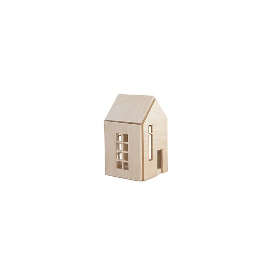 Magnetisches Montessori Holzhaus - natur