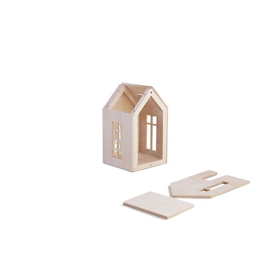 Magnetisches Montessori Holzhaus - natur