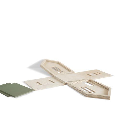 Magnetisches Montessori-Holzhaus - Khaki