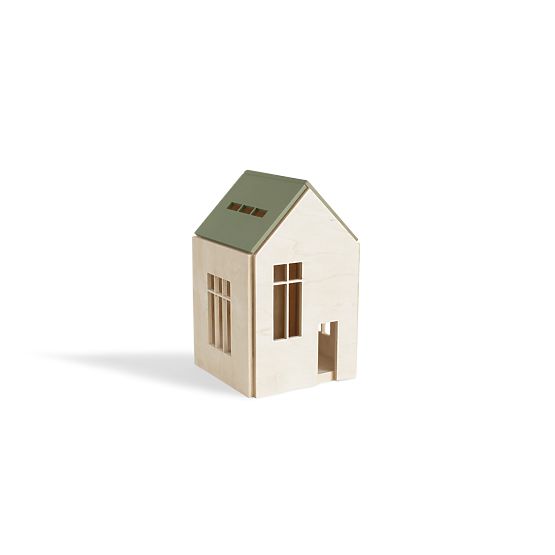 Magnetisches Montessori-Holzhaus - Khaki