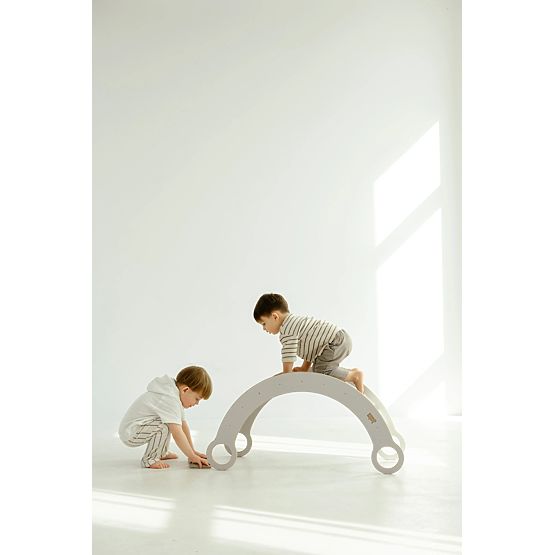 Montessori Holzschaukel M - weiß