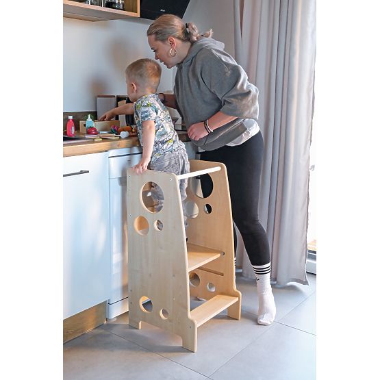 Montessori Lernturm Ringe Dekor Woody
