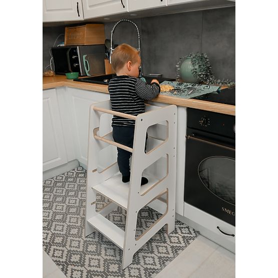 Sara Scandi Montessori Lernturm - weiß