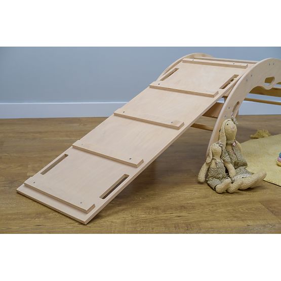 Montessori-Rutsche aus Holz - natürlich