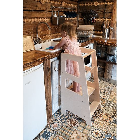 Montessori-Lernturm Hugo MAXI 90 - natur
