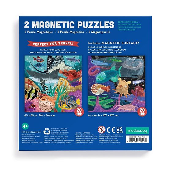 Mudpuppy Magnetisches Puzzle Tiefen des Meeres 2x20 Teile