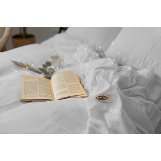 Musselin-Bettwäsche 140x200 cm + 70x90 cm hellgrau