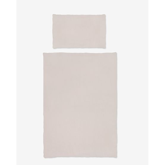 Musselin-Bettwäsche mit Füllung Picnic – beige
