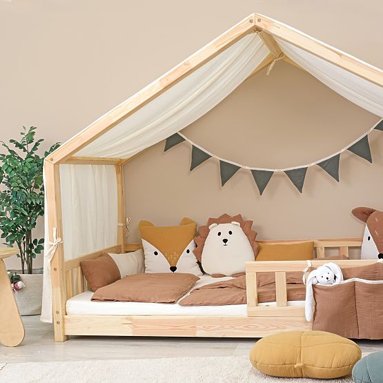 Musselin-Girlande Ourbaby - Ecru