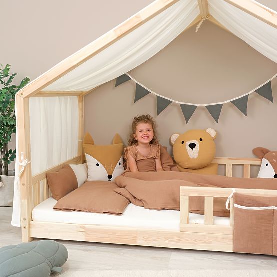 Musselin-Girlande Ourbaby - Senfgelb