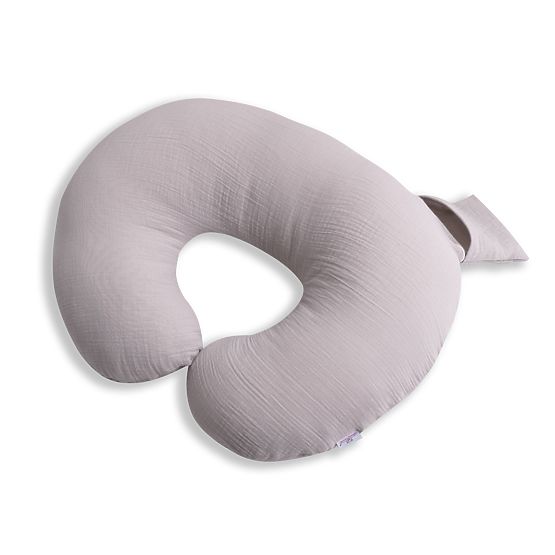 Musselin-Stillkissen Heavens - grau