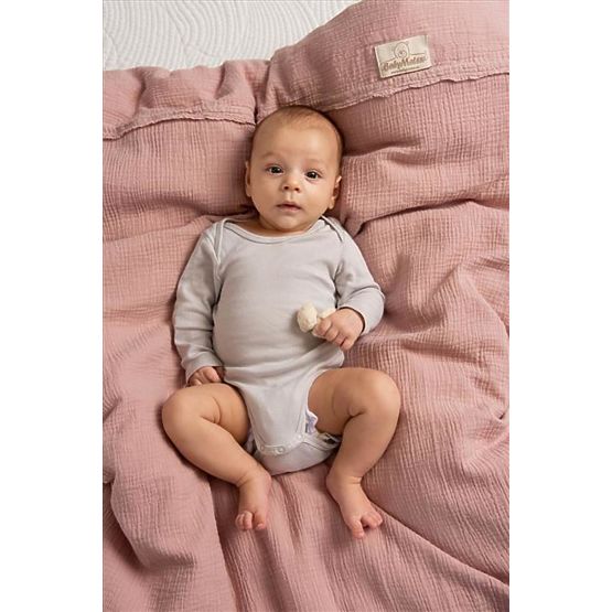 Musselinlaken 135x100 + 40x60 rosa